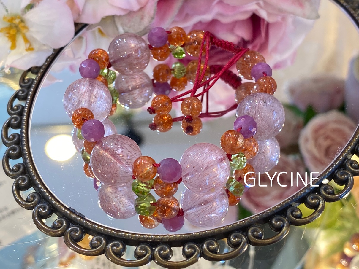 天然石パワーストーンブレスレットスーパーセブン 1点物】5Aグレード